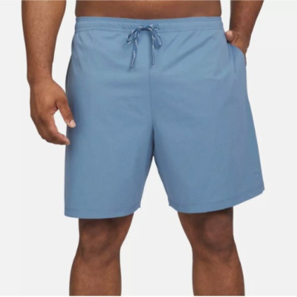 Copy NEW Lands' End Mens S UPF 50 Quick-Dry Swim Shorts Built-In Boxer Brief